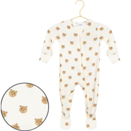 Teddy Zipper Footies