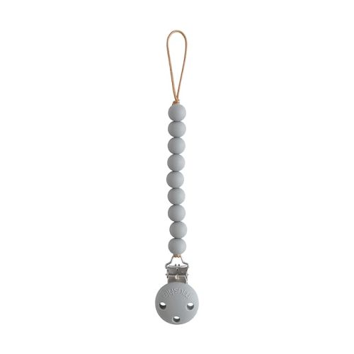 mushie 100% Silicone Baby Pacifier Clip BPA Free | Hera (Stone)