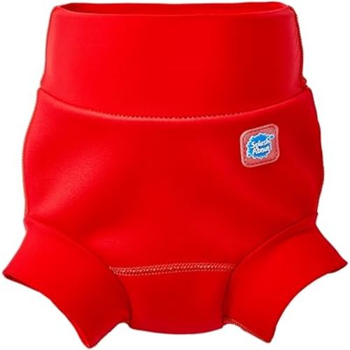 Splash About Happy Nappy Swim Diaper, Red, 6-12 Months