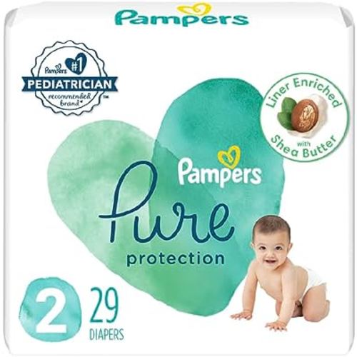 pampers Pure Protection Diaper Size 2 29 ct Old