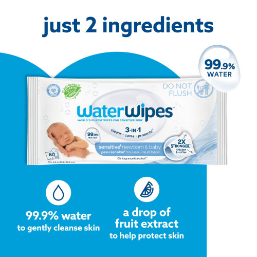 Sensitive+ Newborn & Baby Wipes