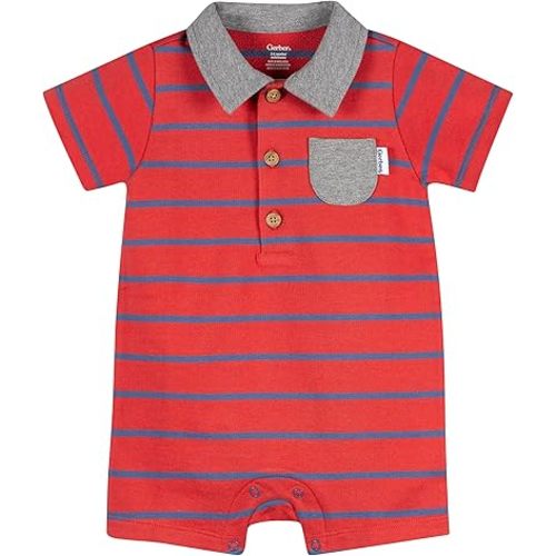 Gerber Baby Cotton Polo Romper