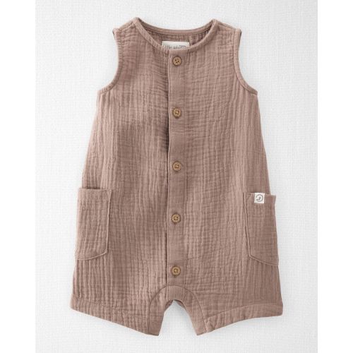 Baby Organic Cotton Gauze Romper - Little Planet | Carter's