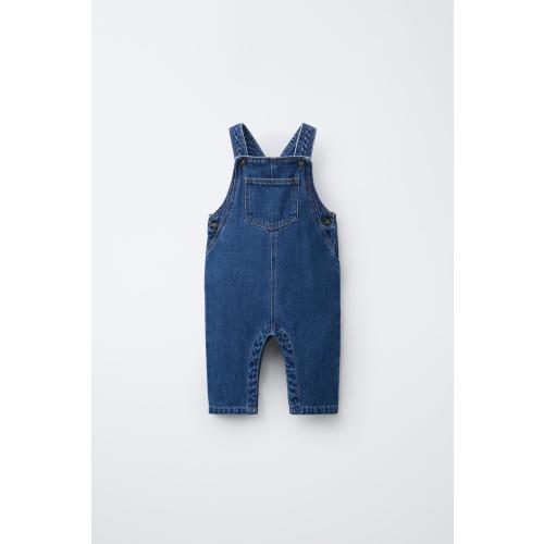 DENIM OVERALLS - Mid-blue | ZARA United States