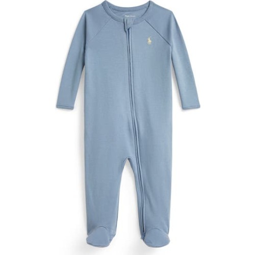 Cotton Interlock Footie, 6M