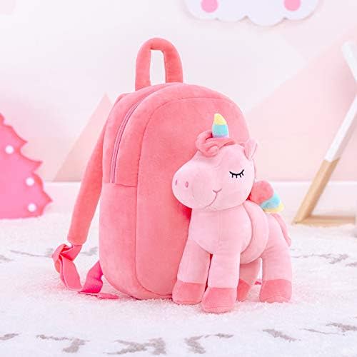Lazada Unicorn Kids Backpack Stuffed Toy Toddler Backpacks Plush Backpack Pink 9.5"