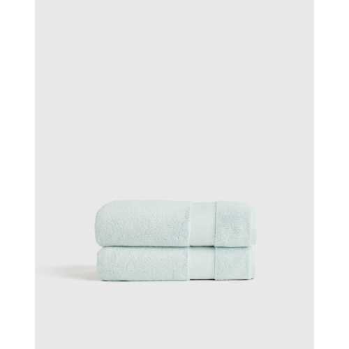 Turkish Ultra Luxe Plush Bath Towel (Set of 2) in Mist