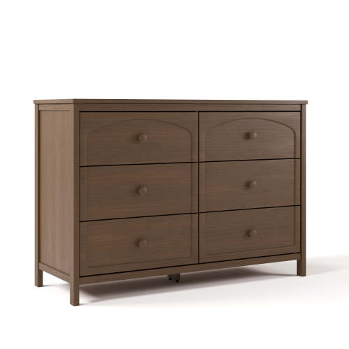 Graco Olivia 6 Drawer Double Dresser, Hazelnut