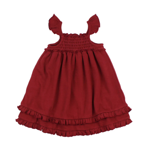 Crimson | Organic Smocked Summer Dress – L'ovedbaby