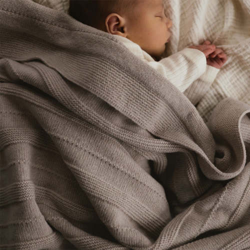 Hvid Holly Baby Blanket - 100% Merino Lambswool (95x70cm)