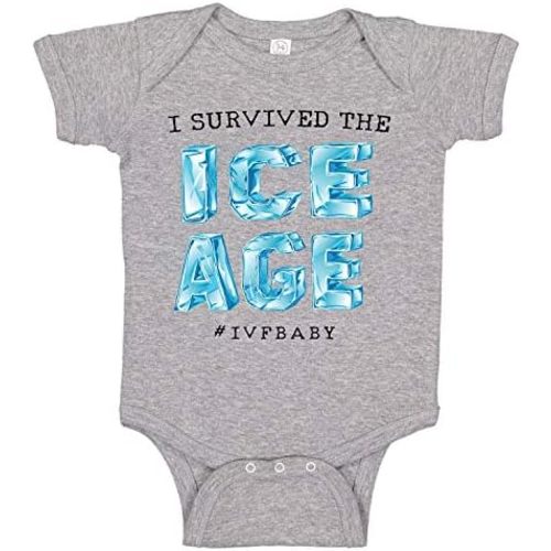 I Survived The ICE Age IVF Infertility Baby One Piece Bodysuit Romper