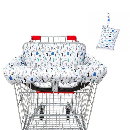 Shopping Cart Cover for Baby, Velcro & Buckle Strap Design, Machine