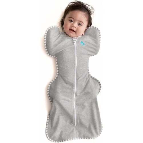 Love to Dream Swaddle UP, Baby Sleep Sack, Self-Soothing Swaddles for Newborns, Improves Sleep, Snug Fit Helps Calm Startle Reflex, New Born Essentials for Baby, Small 8-13lbs, Gray