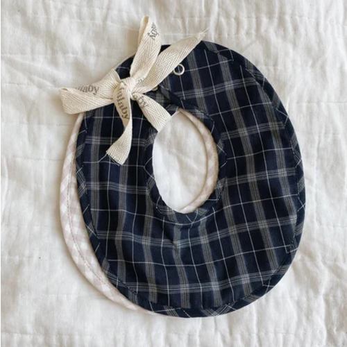 Lalaby Bibi Bib 2 Pack ~ Plaid | Wee Mondine