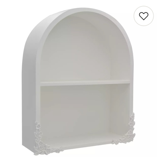 Belle Maison Floral Arched Shelf Wall Decor