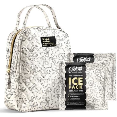 Fit & Fresh Insulated Bottle & Beyond Bag - Baby Bottle Cooler w/Ice Packs