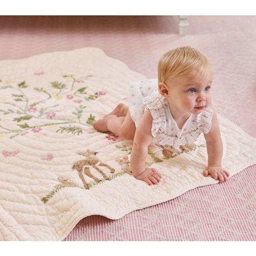 AERIN Fawn Baby Quilt | Pottery Barn Kids