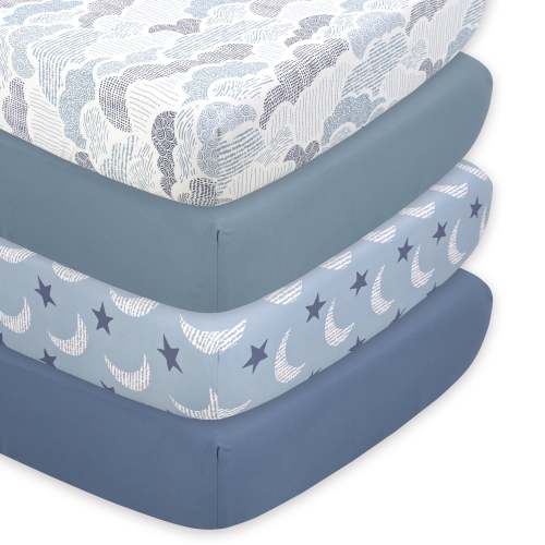 4-Pack Fitted Sheet Set 100% Cotton
