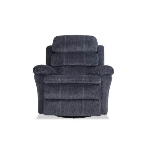Bob-O-Pedic® Charcoal Swivel Manual Gliding Recliner