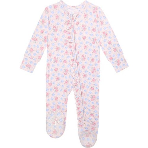 Ruffle Zip Footie, 3-6M