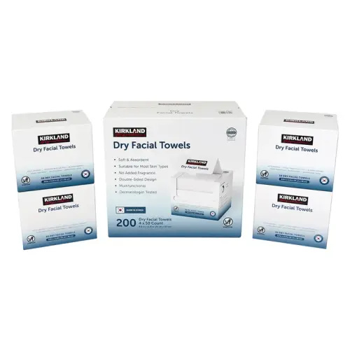 Kirkland Signature Daily Dry Facial Towels, 200-count | Costco