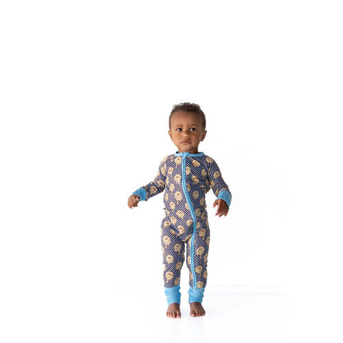 YELLOW TRIPPY CHECKER | ZIPPER ONE PIECE