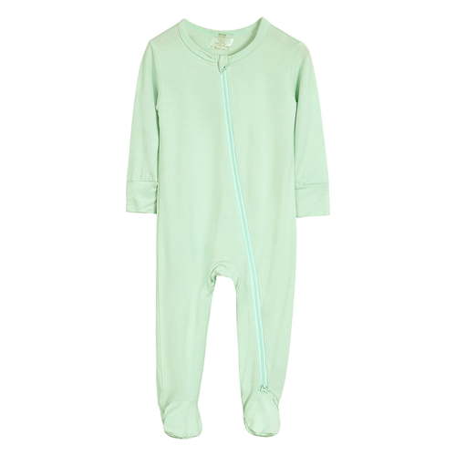 ANINEO Newborn Infant Baby Boys Girls Cotton O-Neck Rompers Footed Pajamas Zipper Long Sleeve Sleeper Jumpsuit Onesie Trendy Child Loungewear