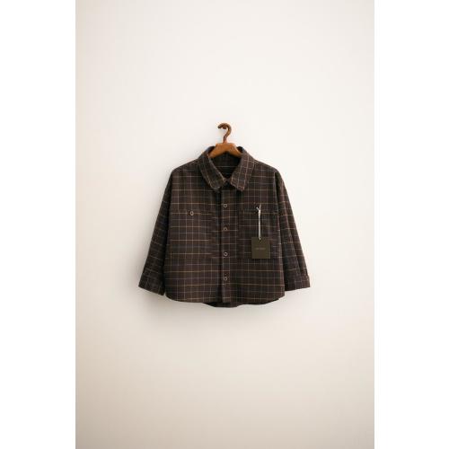 ZARA TIMELESS - PLAID SHIRT - Chocolate | ZARA United States