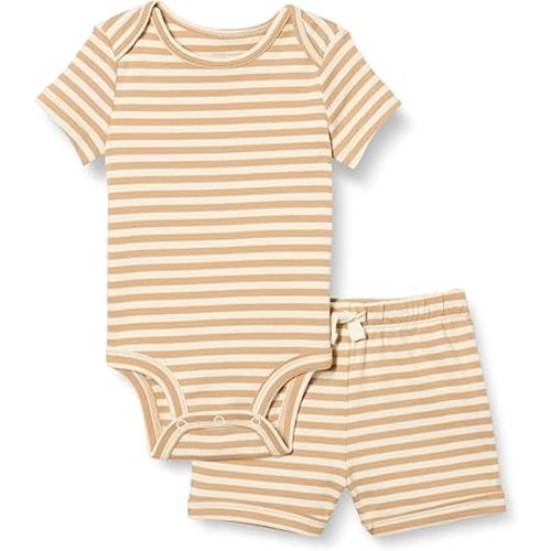Amazon Essentials unisex-baby Bodysuit and Short Set