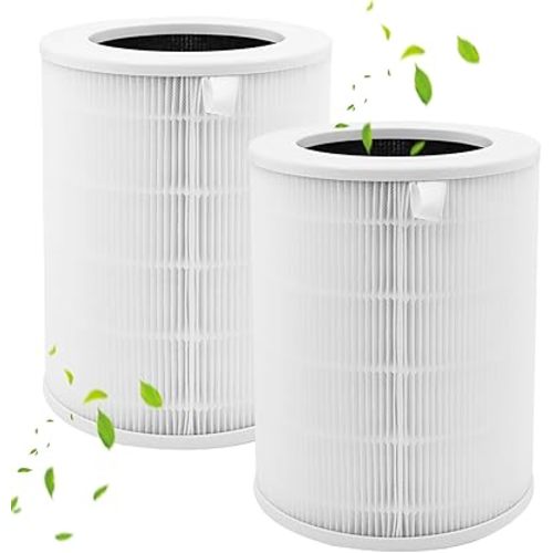 2 Pack Air180 Replacement Filter Compatible With BISSELL Air180 and 180 Max, Fits Part #3502, 3-in-1 Activated Filter Captures Pet Dander, Smoke, Dust & Odors