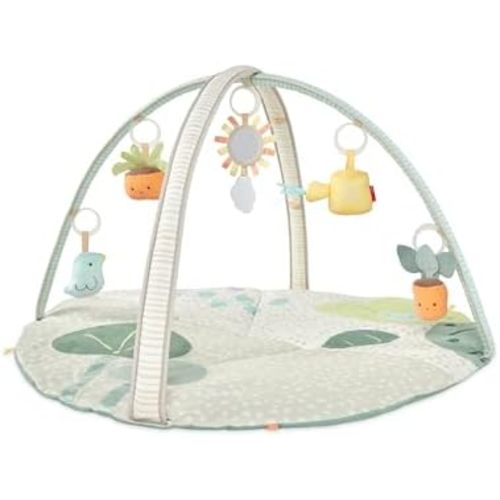 Skip Hop Tummy Time Mat, 3-in-1 Activity Baby Play Gym, Age 0-2y, Garden Oasis, Green Multi