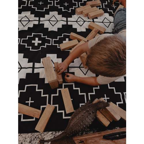 Splat Mat in Black and White