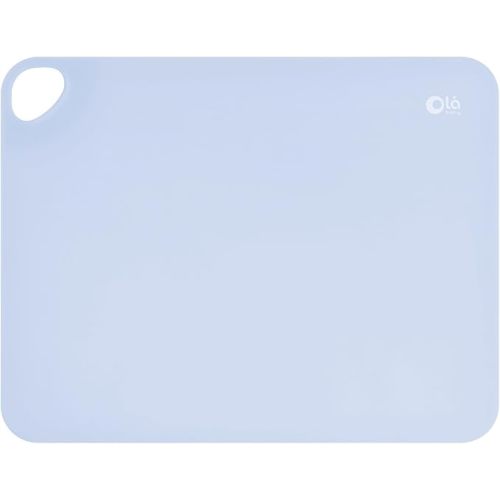 Olababy Fold N Go Silicone Placemat w Travel Case | Dishwasher Safe, BPA Free, Non-Slip, Waterproof | Mini Dining Mat for Infants, Babies, Toddlers and Kids (1, Blueberry)