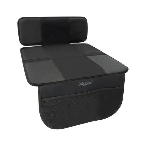 Lulyboo Car Seat Protection Mat - Black: Seat Protector, 18.5" Width, 0.5 lbs Weight
