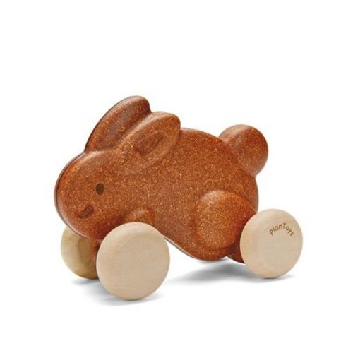 Plantoys| Push Along Bunny - Brown