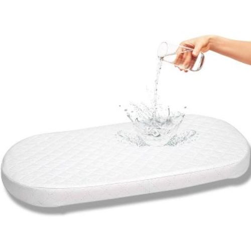First Essentials Bassinet Cradle 2 Inch Thick Mattress Pad For Newborn Comfort Breathable Easy Clean Hypoallergenic Waterproof (Multiple Sizes)