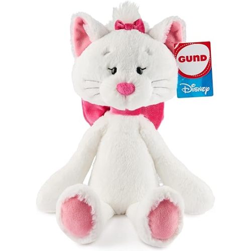 GUND Disney Official Marie Toothpick Plush, The Aristocats Cat Stuffed Animal for Ages 1 and Up, White, 15”