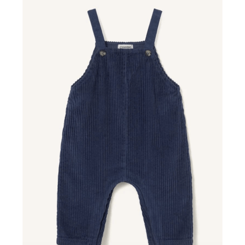 Cozmo - Dax organic cotton corduroy overalls - Navy blue | Smallable