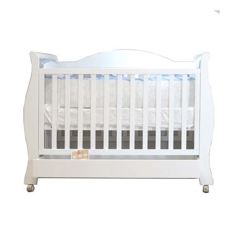 Babyworth Royal Sleigh Cot with Drawer and Mattress
