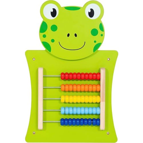 Learning Advantage Frog Activity Wall Panel - 18M+ - In Home Learning Activity Center - Wall-Mounted Toy for Kids - Decor for Bedrooms and Play Areas