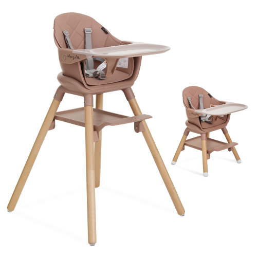 Dream On Me Nibble Nest 3-in-1 Highchair, Pink