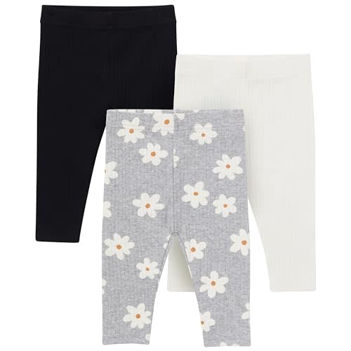Gerber Baby & Toddler Girls 3-Pack Premium Leggings
