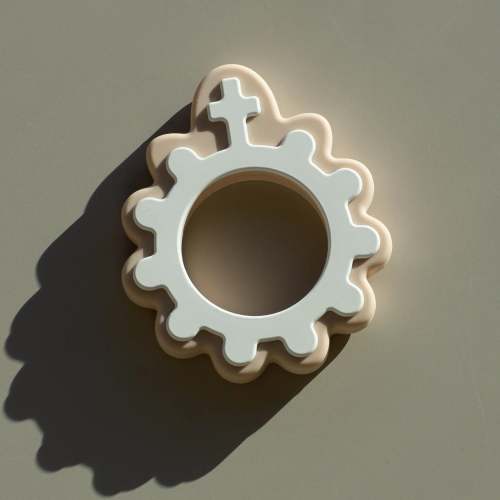 Baby’s First Rosary – Lily White Silicone Teether - Shining Light – Shining Light Dolls