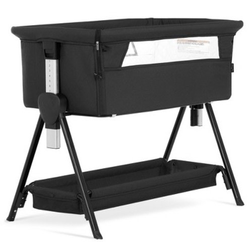 Dream On Me Lilly Bassinet & Bedside Sleeper, Color: Black