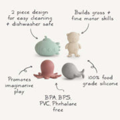 Sealife Mold Free Bath Play Set – Mushie