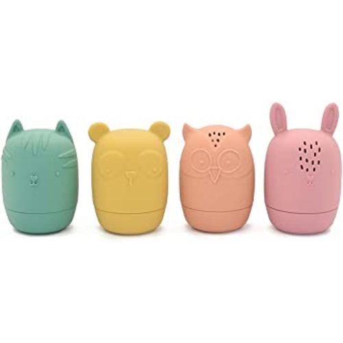 ULexuChi Silicone Bath Toys, Bath Toys for Infants 6-12 Months, Sensory Toys for Toddlers 1-3, Mold Free Bathtub Toys, Eco-Friendly Non Toxic Baby Pool Toys