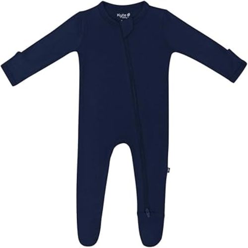 KYTE BABY Unisex Zipper Closure Footies, Rayon Made From Bamboo, 0-24 Months