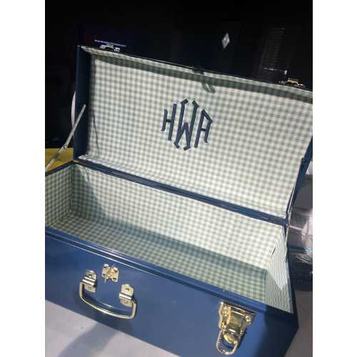 Boy Timeless Keepsake Trunk Embroidered Nursery Decor Elegant Memory Box Toy Box Girl/Boy Toy Box Personalized Box Bridal Custom Baby Shower