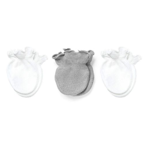 Playette Mittens 3 Pack Grey/White