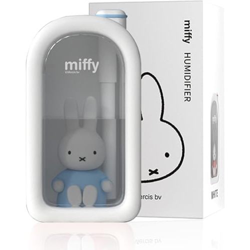 Mipow X Miffy Cool Mist Humidifier - Ultrasonic Quiet, Mini Cute Humidifier with Night Light, 380ml Humidifiers for Bedroom/Babies Nursery/Office